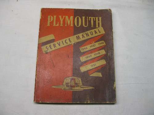 1946-51 PLYMOUTH ALL MODELS FACTORY SHOP