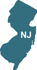 The state of New Jersey map
