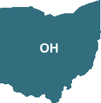 The state of Ohio map