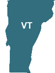 The state of Vermont map