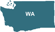 The state of Washington map