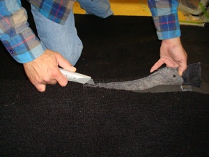 How to install carpet in an antique, vintage, old, used or classic car or truck - step 19