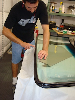 How to replace windshield glass in an antique, vintage, old, used or classic car or truck - step 9